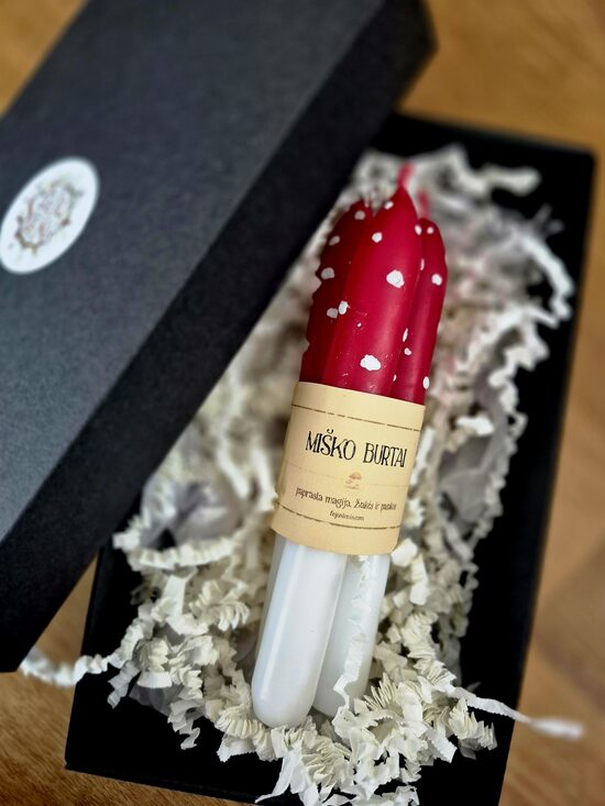 Mini žvakių rinkinys ,,Musmirės"